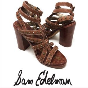 Sam Edelman Keith Block Heel Studded Sandal